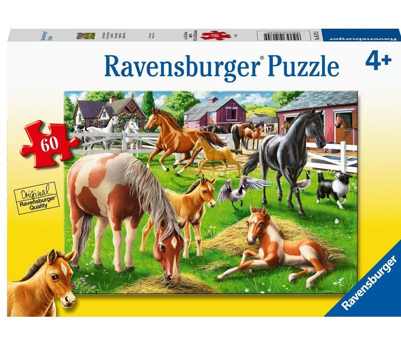 60pc Puzzle - Happy Horses