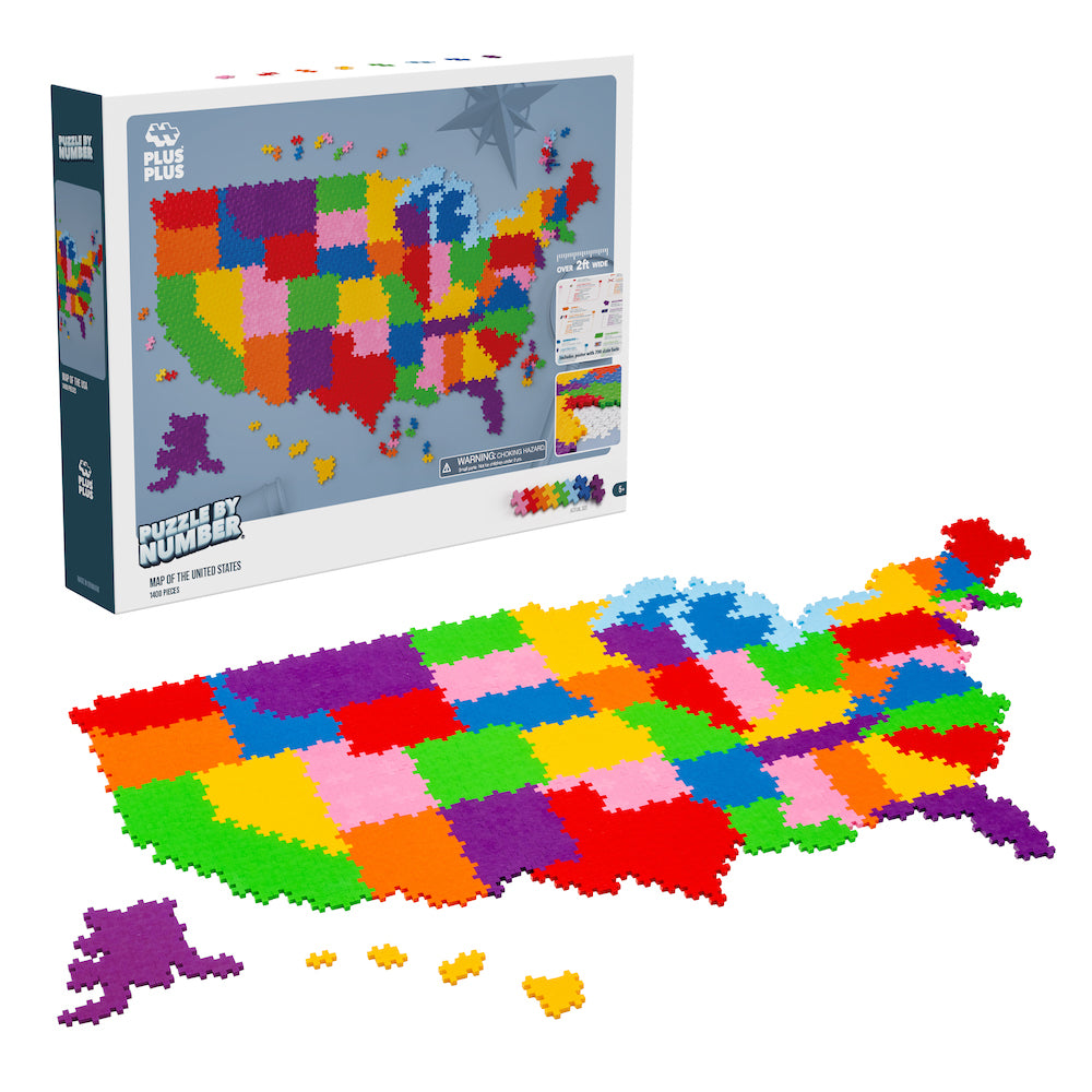 Puzzle by Number - United States Map