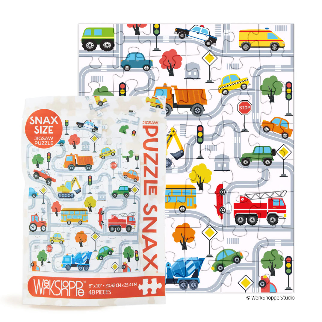 Trucks and Transportation 48  Piece Puzzle Snax