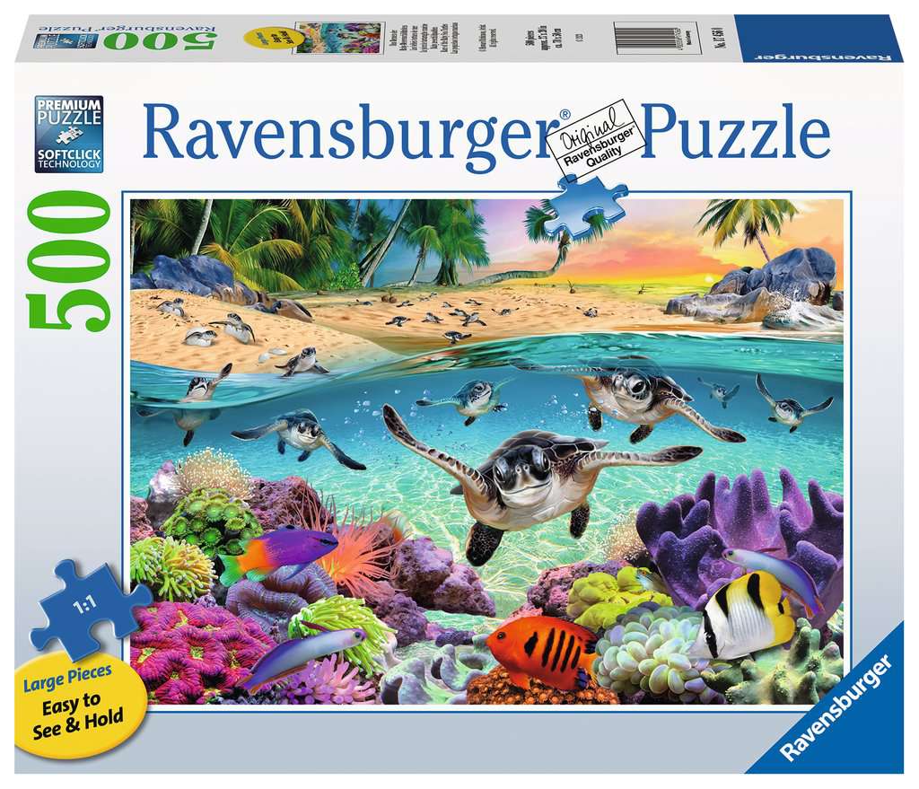500pc Puzzle - Race of the Baby Sea Turtles