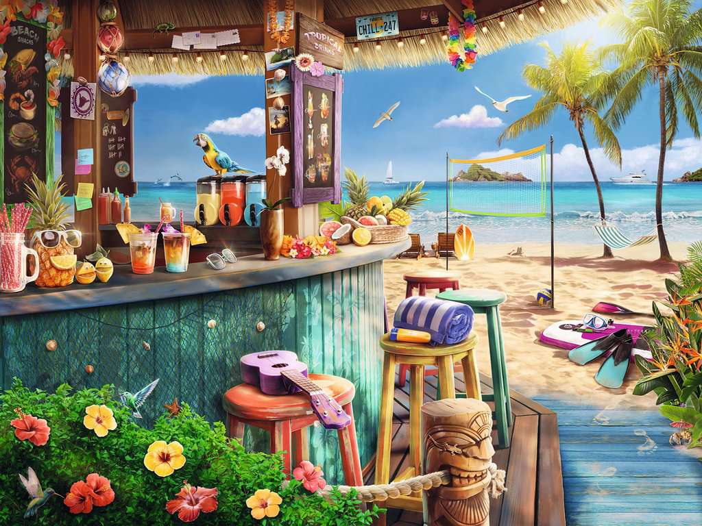 1000pc Puzzle - Beach Bar Breezes