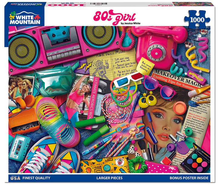 1000pc Puzzle - 80s Girl