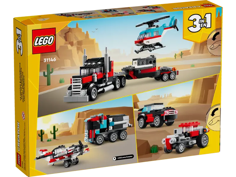 LEGO Creator 3in1: Flatbed Truck with Helicopter