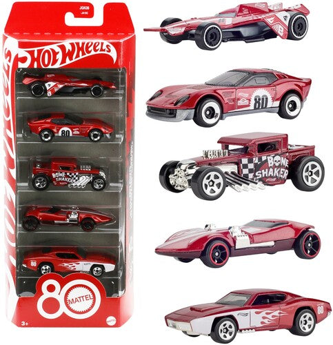 Hot Wheels 5 Pack Mattel 80th Anniversary — Boing! Toy Shop