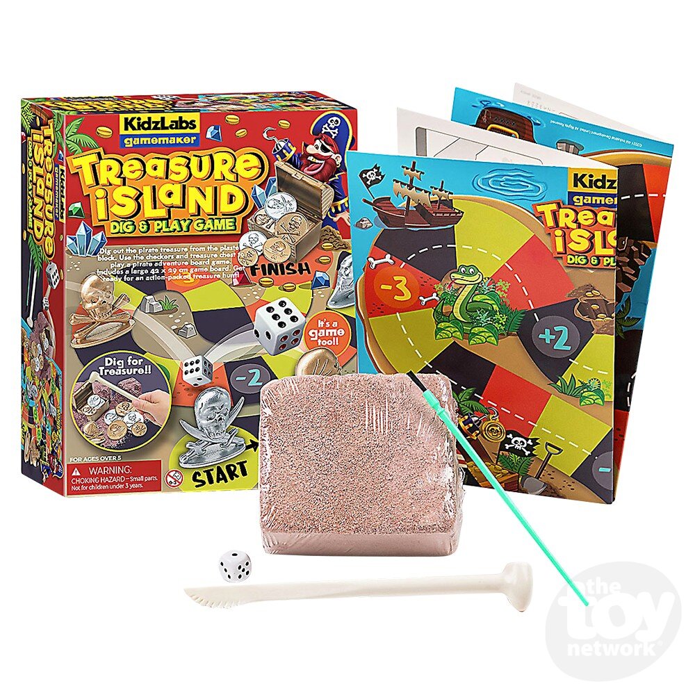 KidzLabs Treasure Island Dig & Play Game