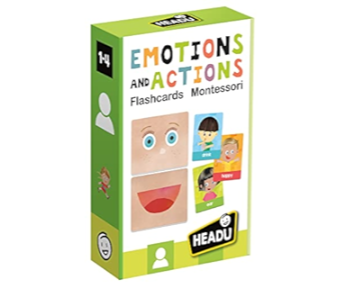 Emotions and Actions Montessori Flash Cards