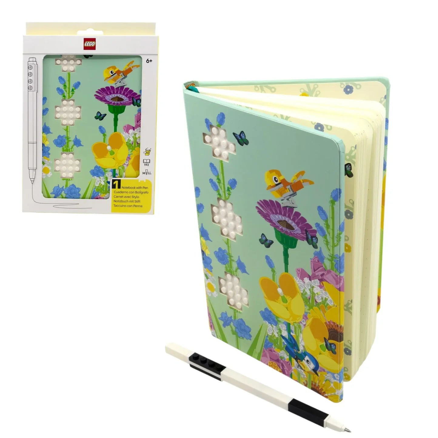 Reclaim & Recycle Dotted Notebook with Gel Pen - Botanical