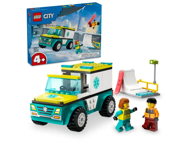 LEGO City: Emergency Ambulance & Snowboarder