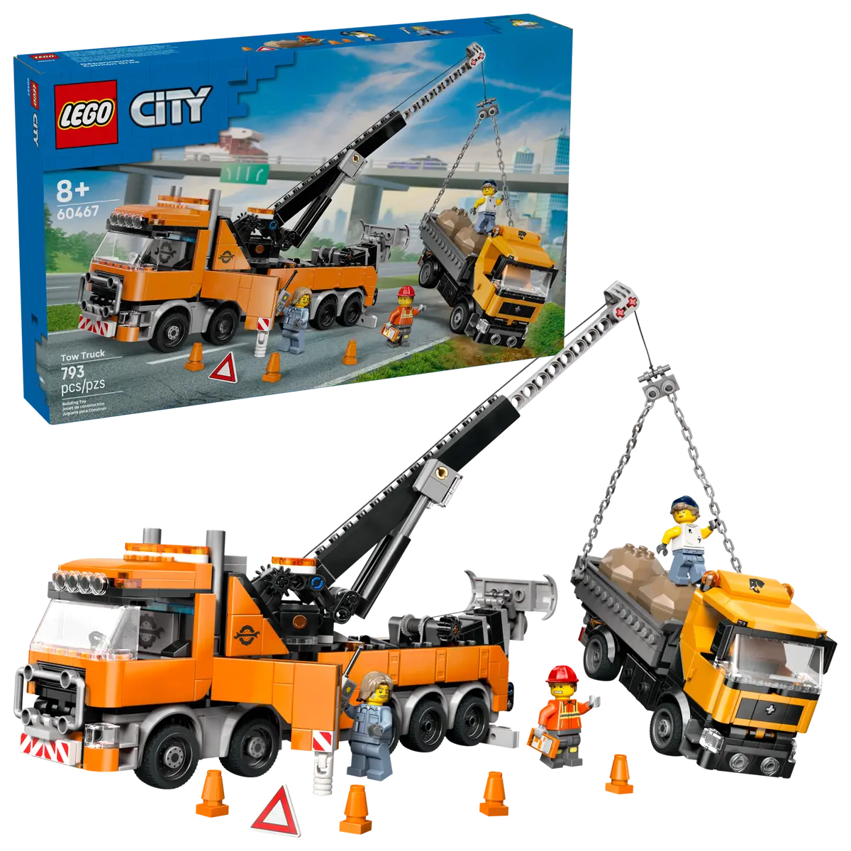 Heavy-Duty Recovery Tow Truck with Crane