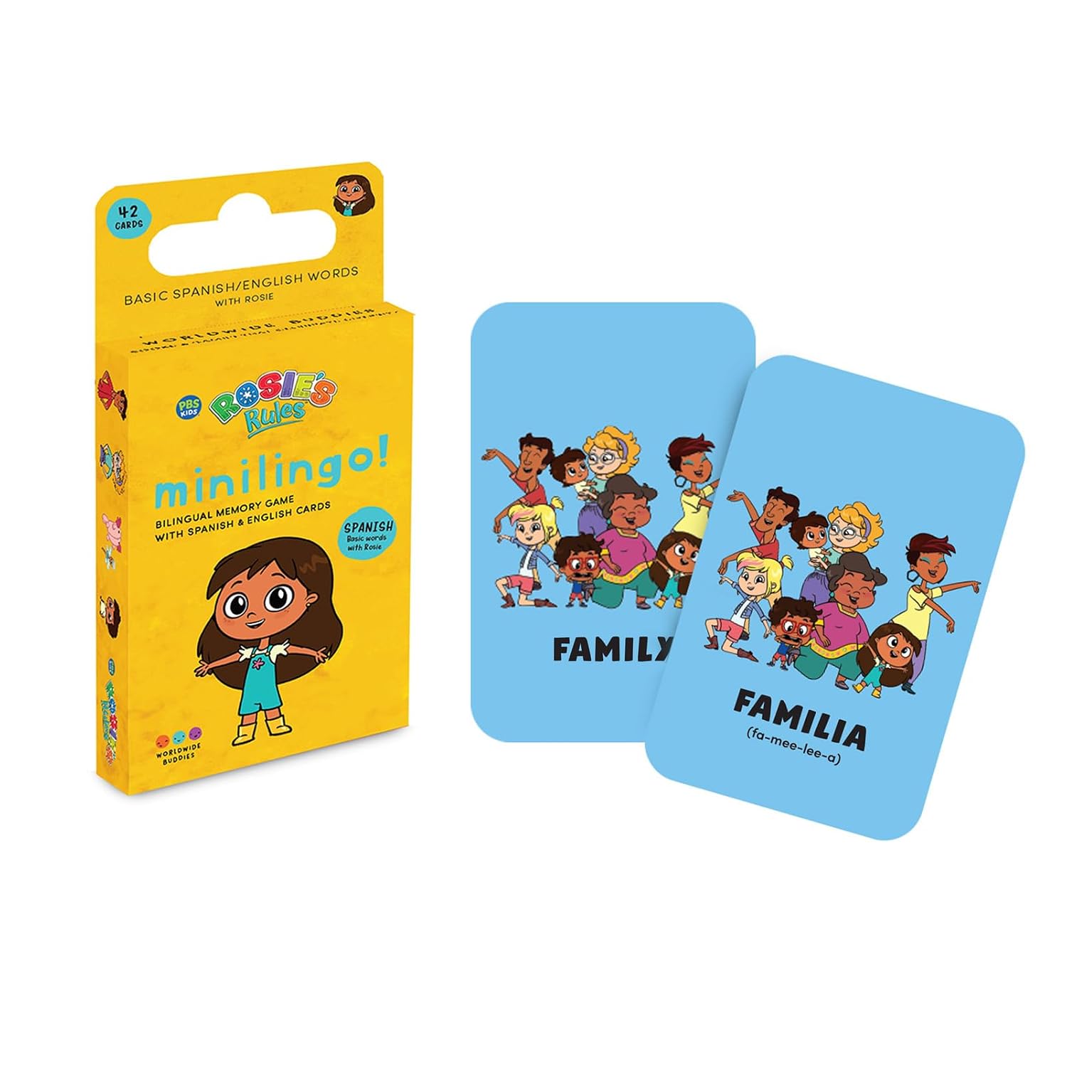 ROSIE'S RULES MINILINGO SPANISH/ENGLISH FLASHCARD GAME