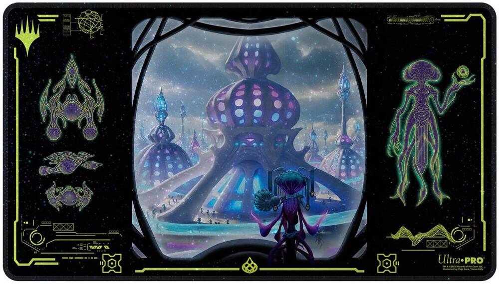Playmat MTG Holofoil Edge of Eternities Uthros, Titanic Godcore