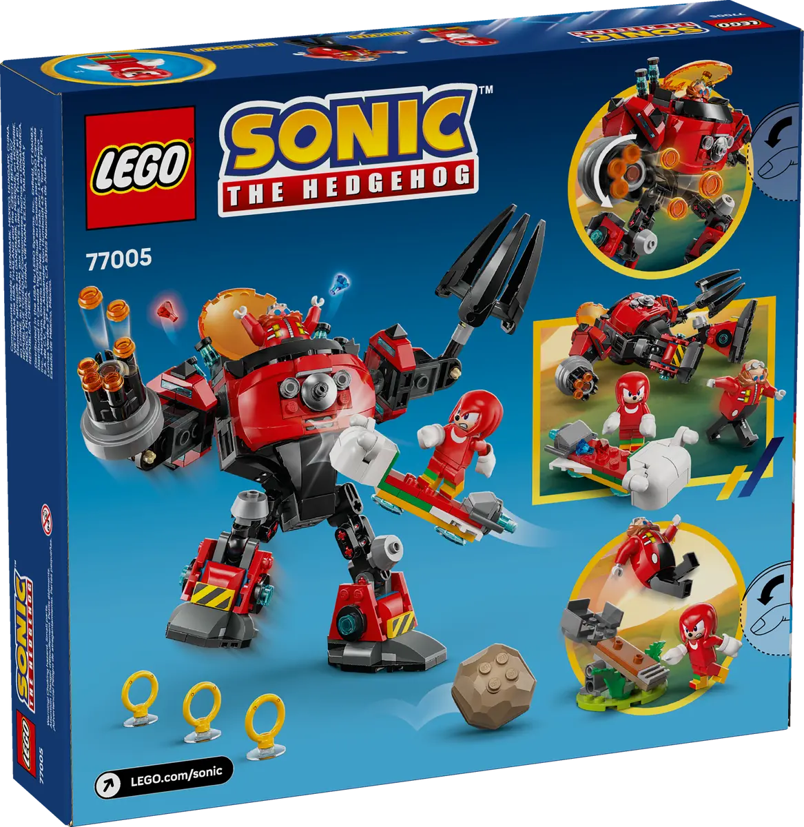 Knuckles vs. Dr. Eggman Egg Crusher Mech