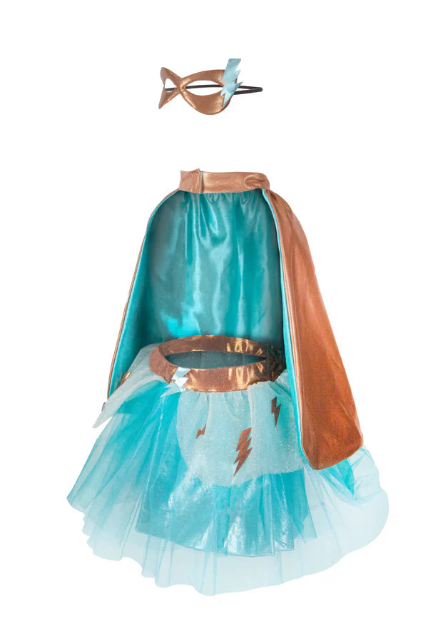 Super-Duper Tutu Cape & Mask in Teal