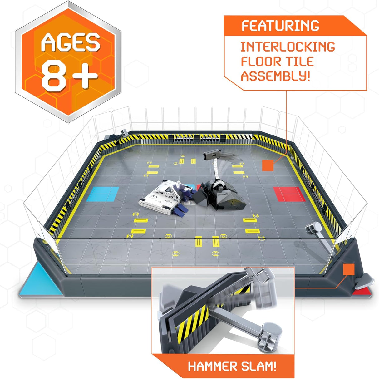 HEX BOTS BattleBots Arena Bite Force & Blacksmith