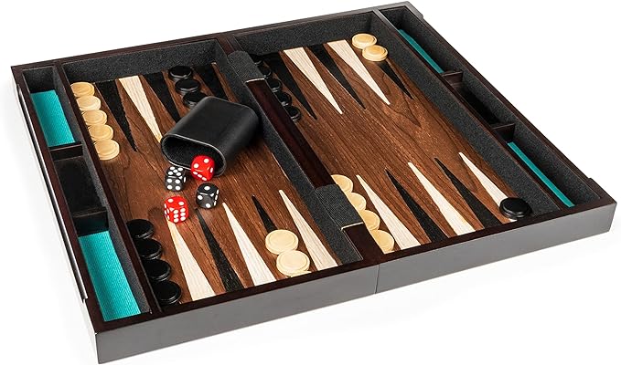 Deluxe Wooden Backgammon Set