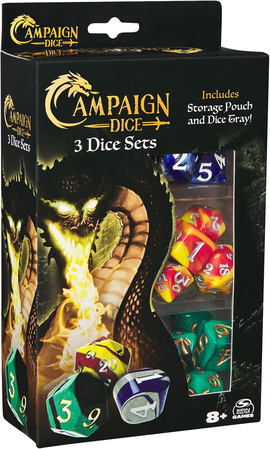 Campaign Dice 3 Dice Sets Polyhedron Role-Playing Board