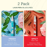 Lifelines Scented Lava Pen Set Colorways Blue/Red 2pk