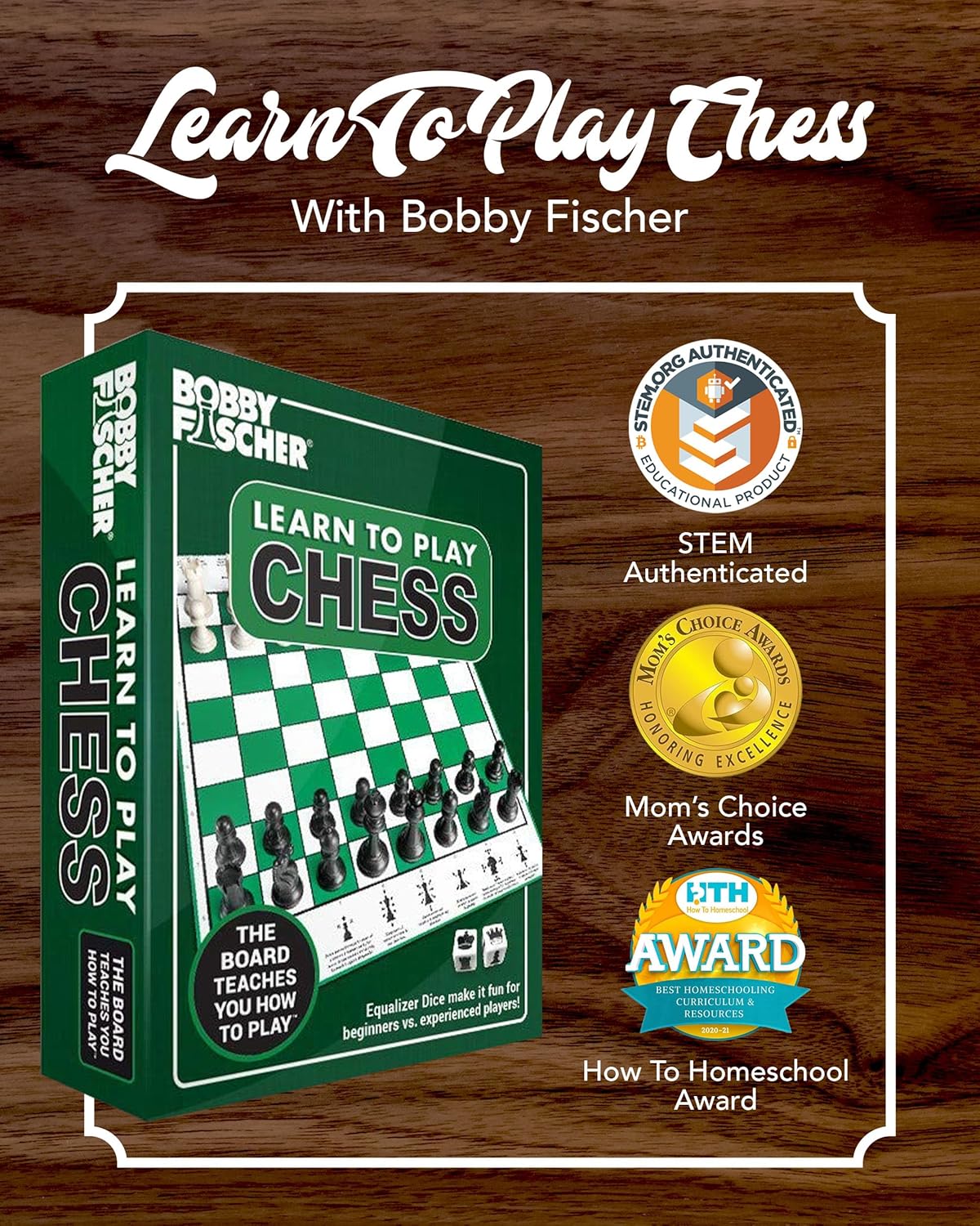 Learn to Play Chess Set Bobby Fischer