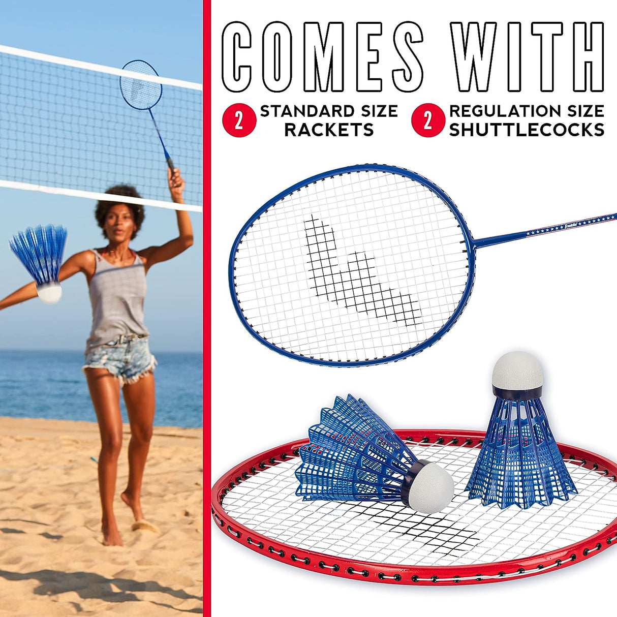 Badminton Racquet and Birdie Set