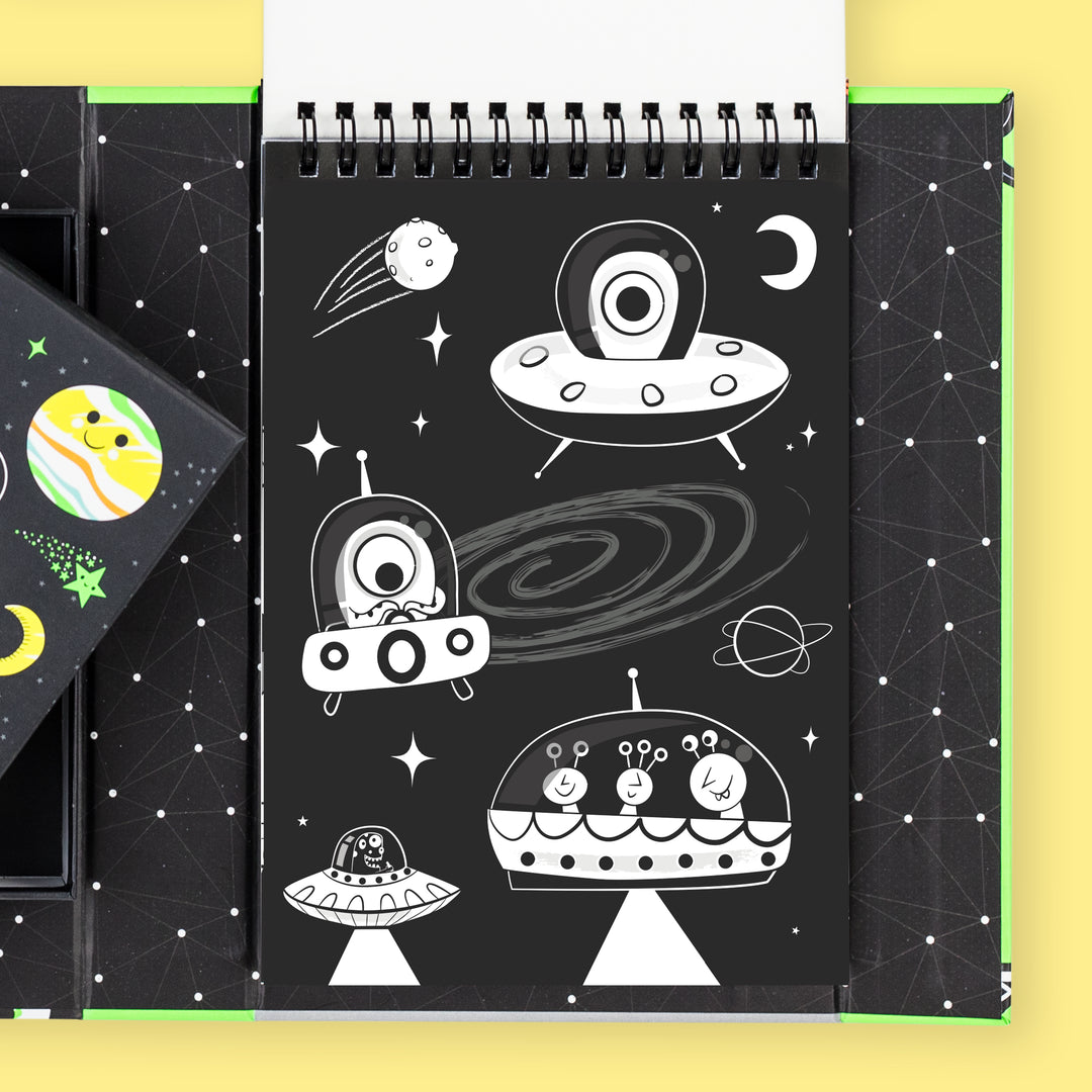 Neon Colouring Set Outer Space