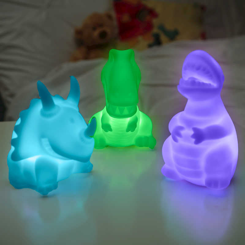 Lumez Color Changing Dinosaur Night Light