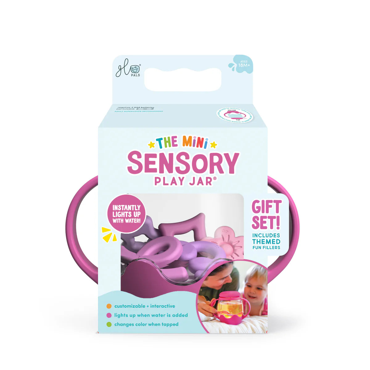 Mini Sensory Play Jar Gift Set - Pink/Gumdrop