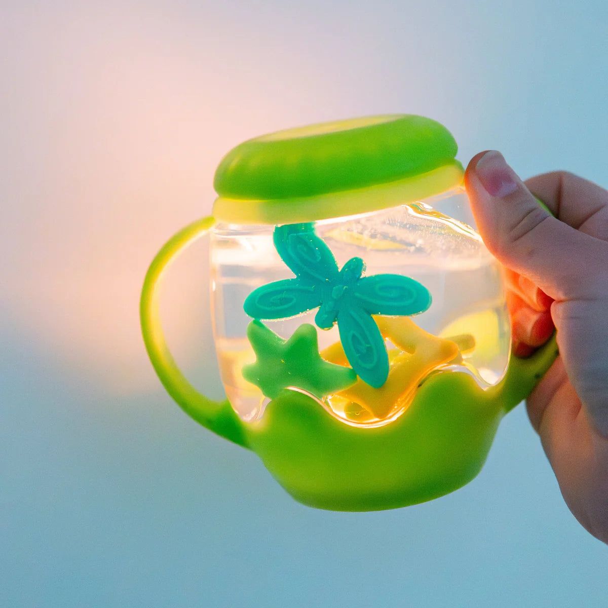 Mini Sensory Play Jar Gift Set -  Green/Firefly