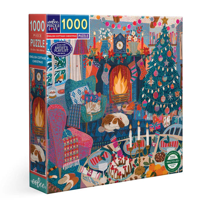 1000pc Puzzle - English Cottage Christmas