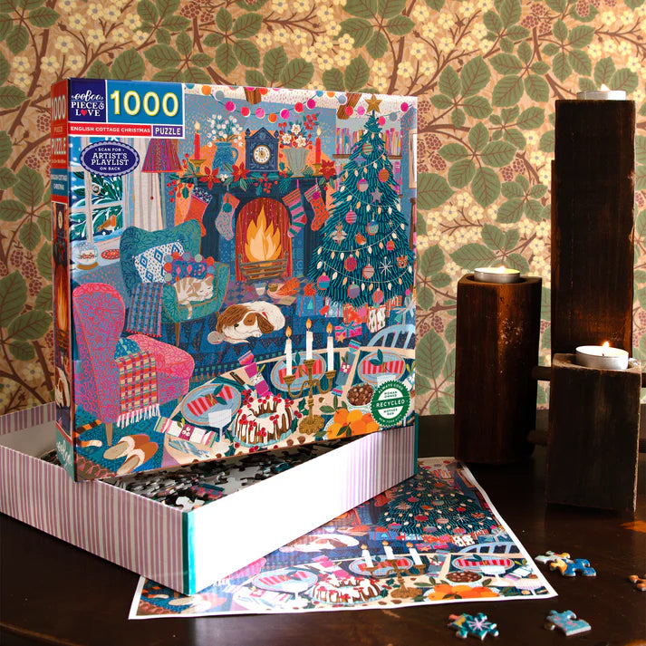 1000pc Puzzle - English Cottage Christmas