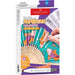 Faber-Castell paper fan coloring set with markers on packaging
