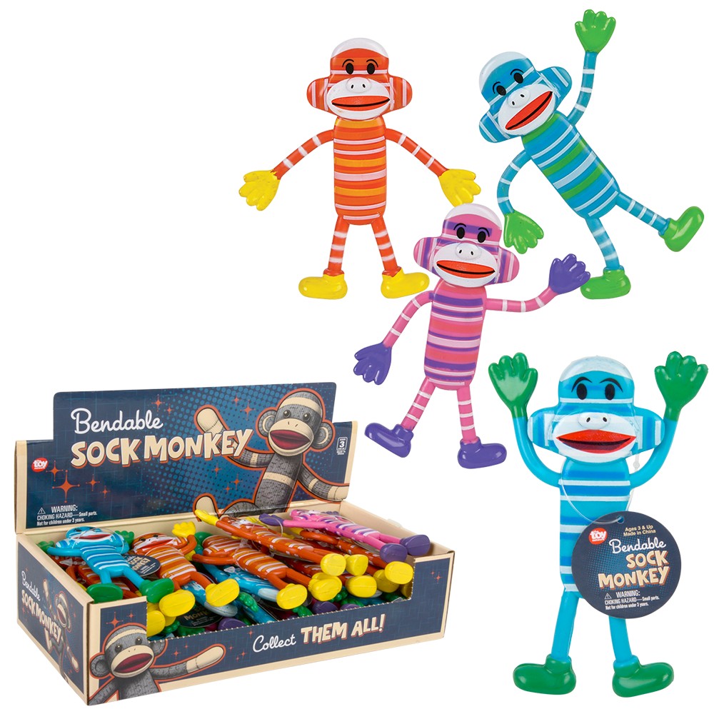 BENDABLE SOCK MONKEY