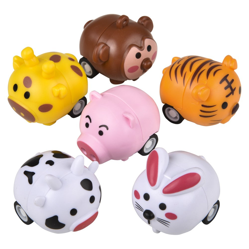 MINI ANIMAL PULL BACK CAR