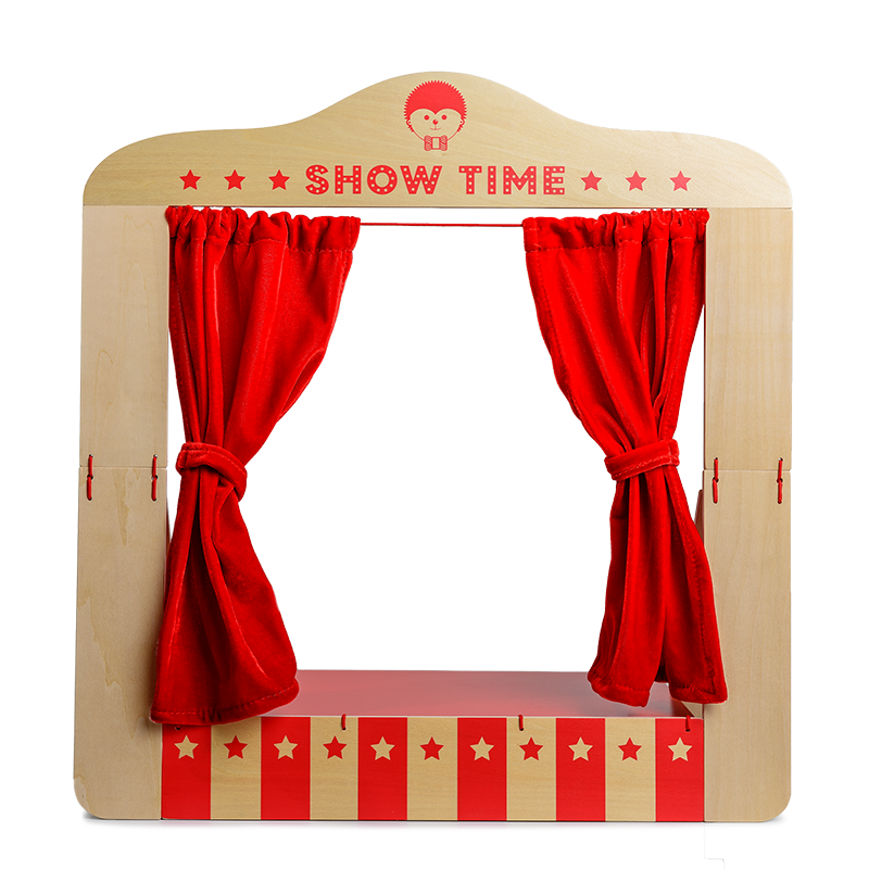 Wooden Table Top Puppet Theater