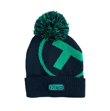 MBTA Logo Pom Pom Winter Hat