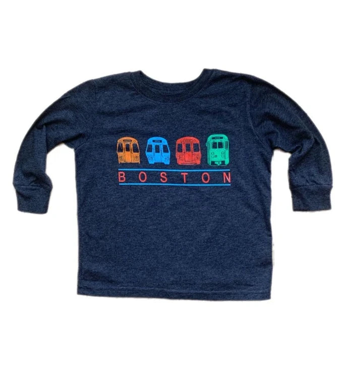 Toddler Long Sleeve Train Banner Tee - 4T