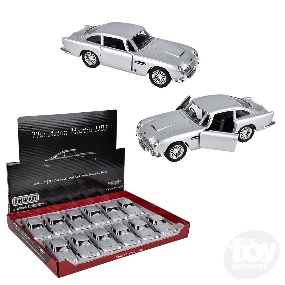 Diecast Pull Back Silver Aston Martin DB5