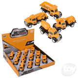 3" Die Cast Pull Back Construction Vehicle