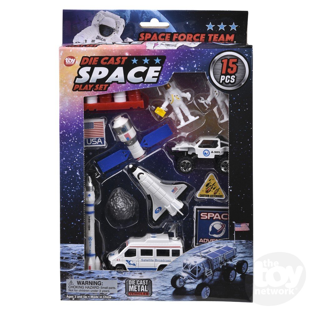 15pc Die-Cast Space Play Set