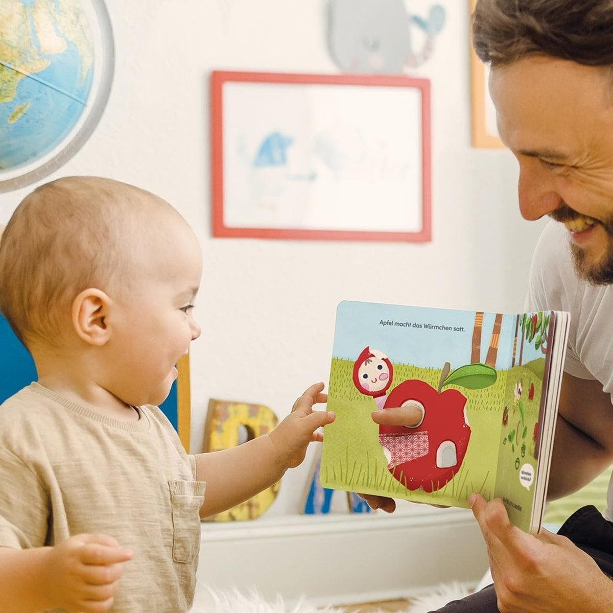 Little Worm Plays Hide-and-Seek Peekaboo! Finger Book