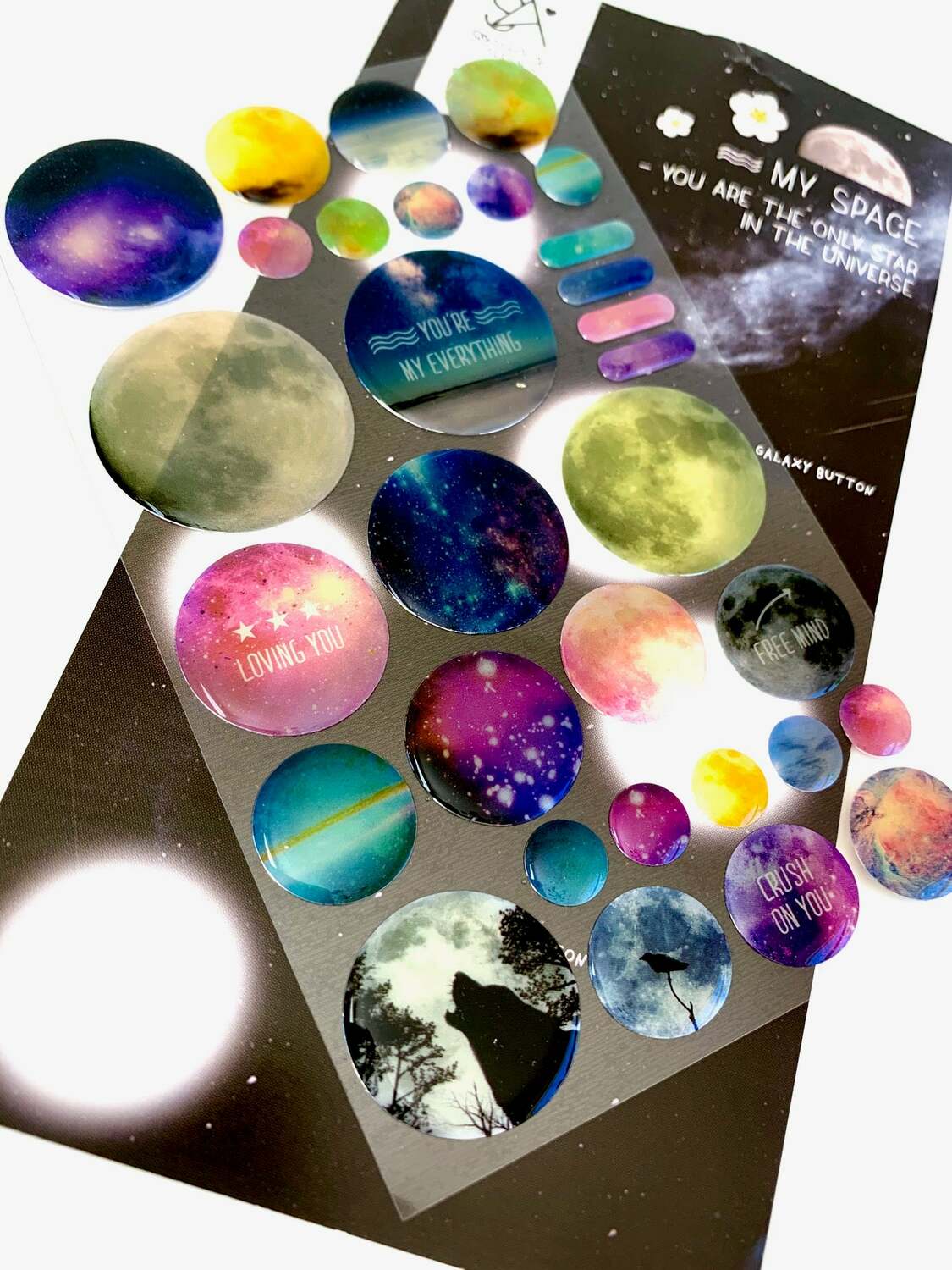 My Space Gel Epoxy Sticker 