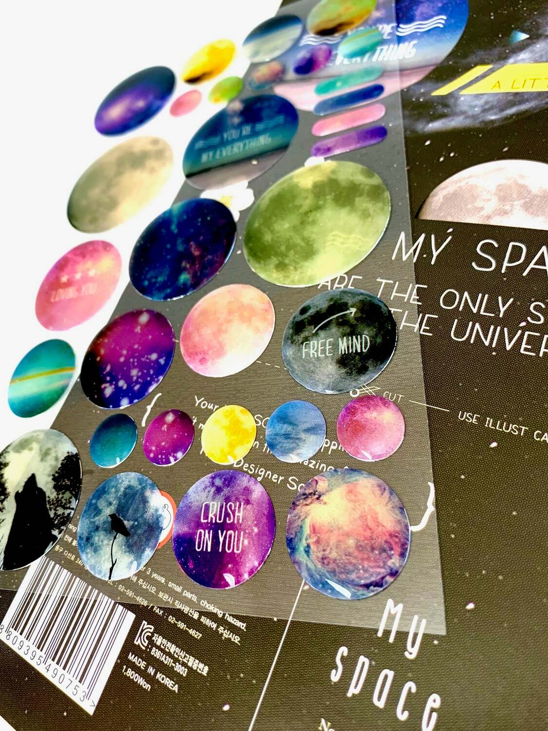 My Space Gel Epoxy Sticker 