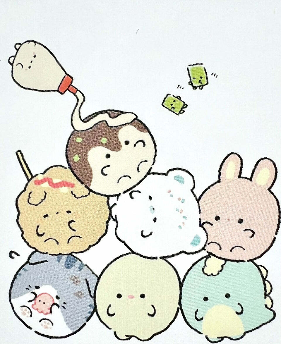 Round Animals Takoyaki Konamon Mini Notepad