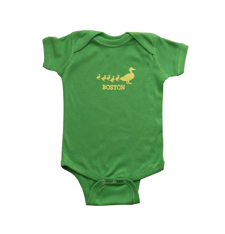Boston Ducklings Onesie - Apple Green 6M