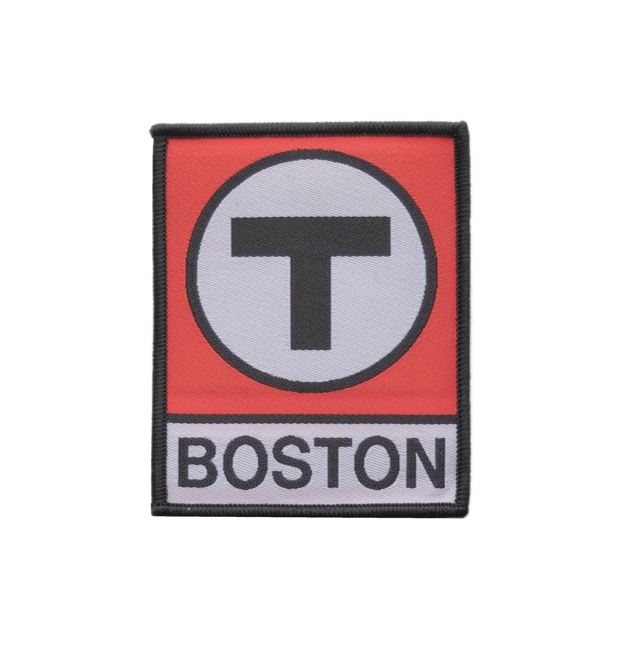 MBTA Red Line T Logo Iron-on Patch