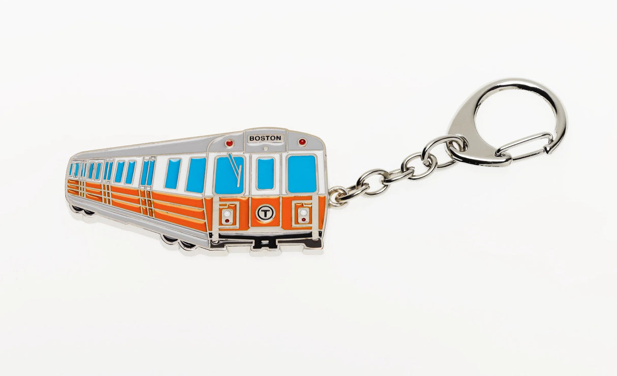 MBTA Metal Keychain - Orange Line