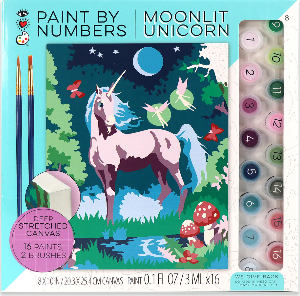 Paint by Numbers Moonlit Unicorn