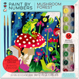 iHeartArt Paint by Numbers - Frog and Mushroom