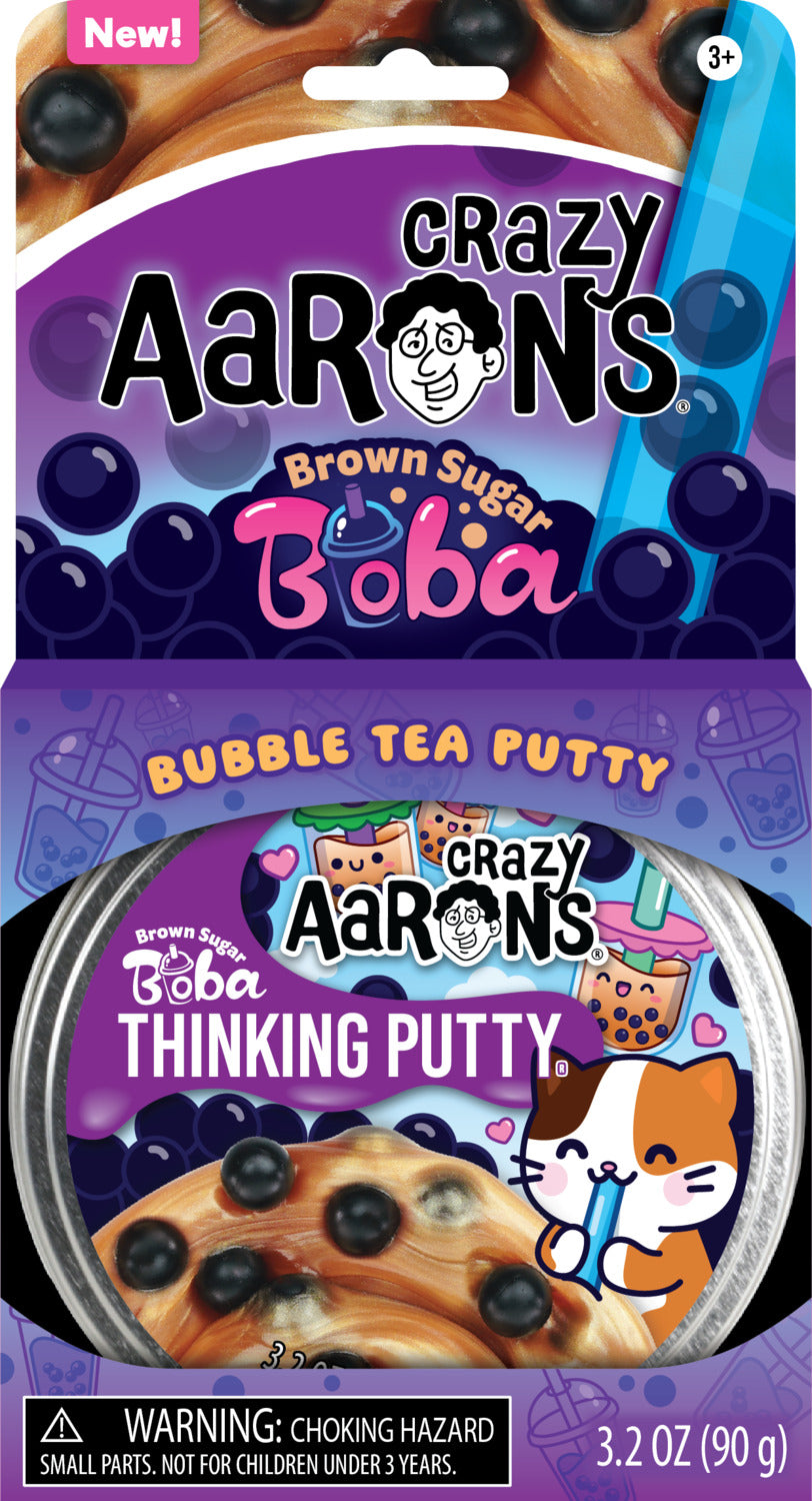 Brown Sugar Boba - 4" Thinking Putty Tin