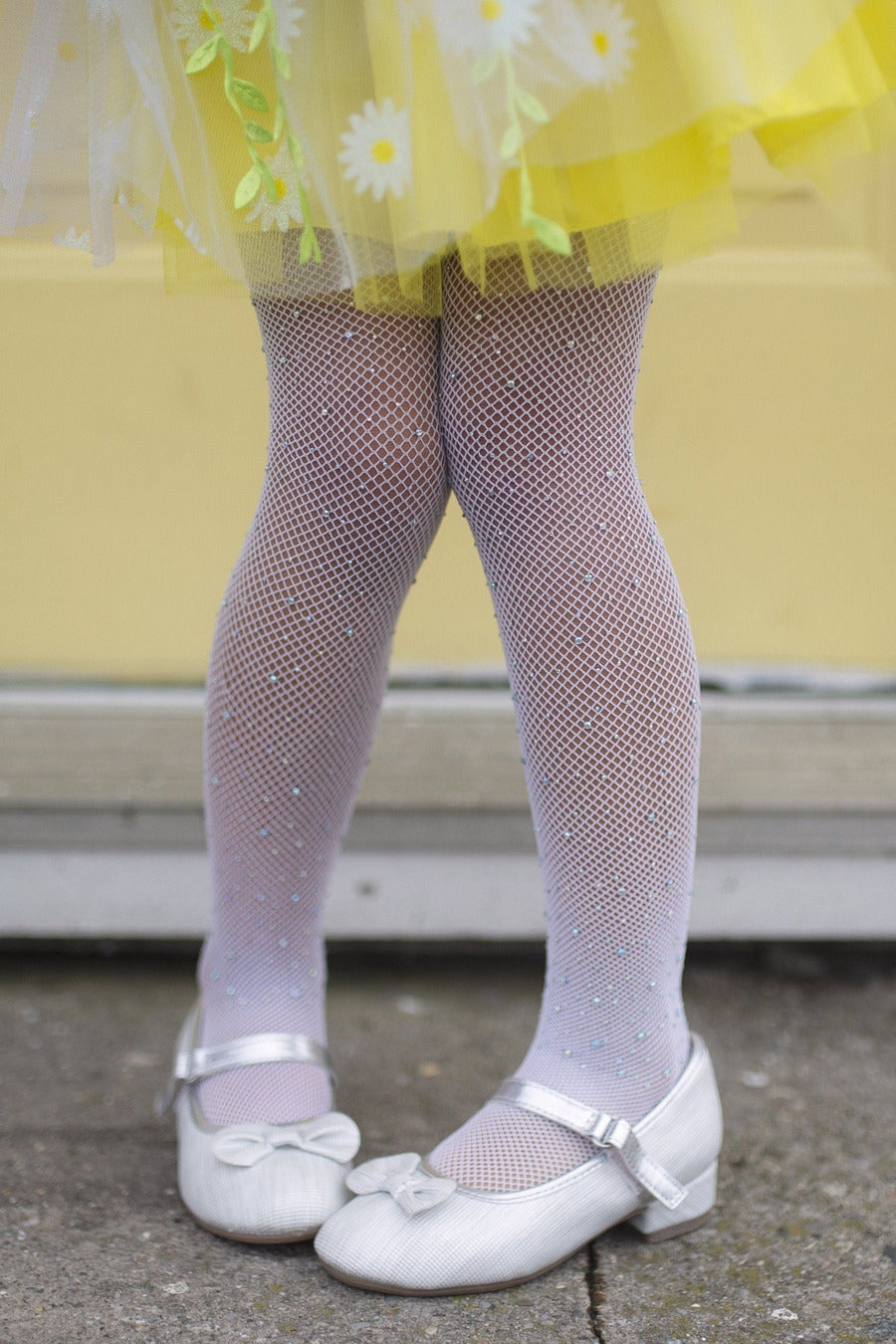 Rhinestone Tights (White)