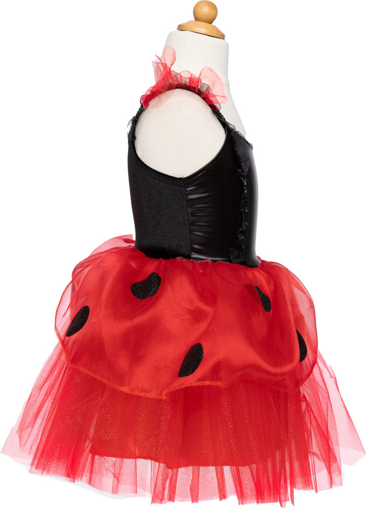 Ladybug Dress & Headband, Red/Black (Size 3-4) (assorted)